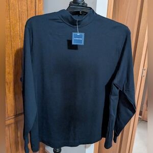 LANDS END Black Mock Turtlneck Long Sleeve Shirt, Wmn Sz 2x, NWT!!!